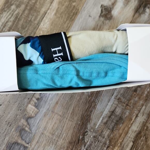 Hanes Men's 3 Pack Boxer Briefs Size 2XL Blue Camo Solid Blue & Tan Breathable - Picture 2 of 7